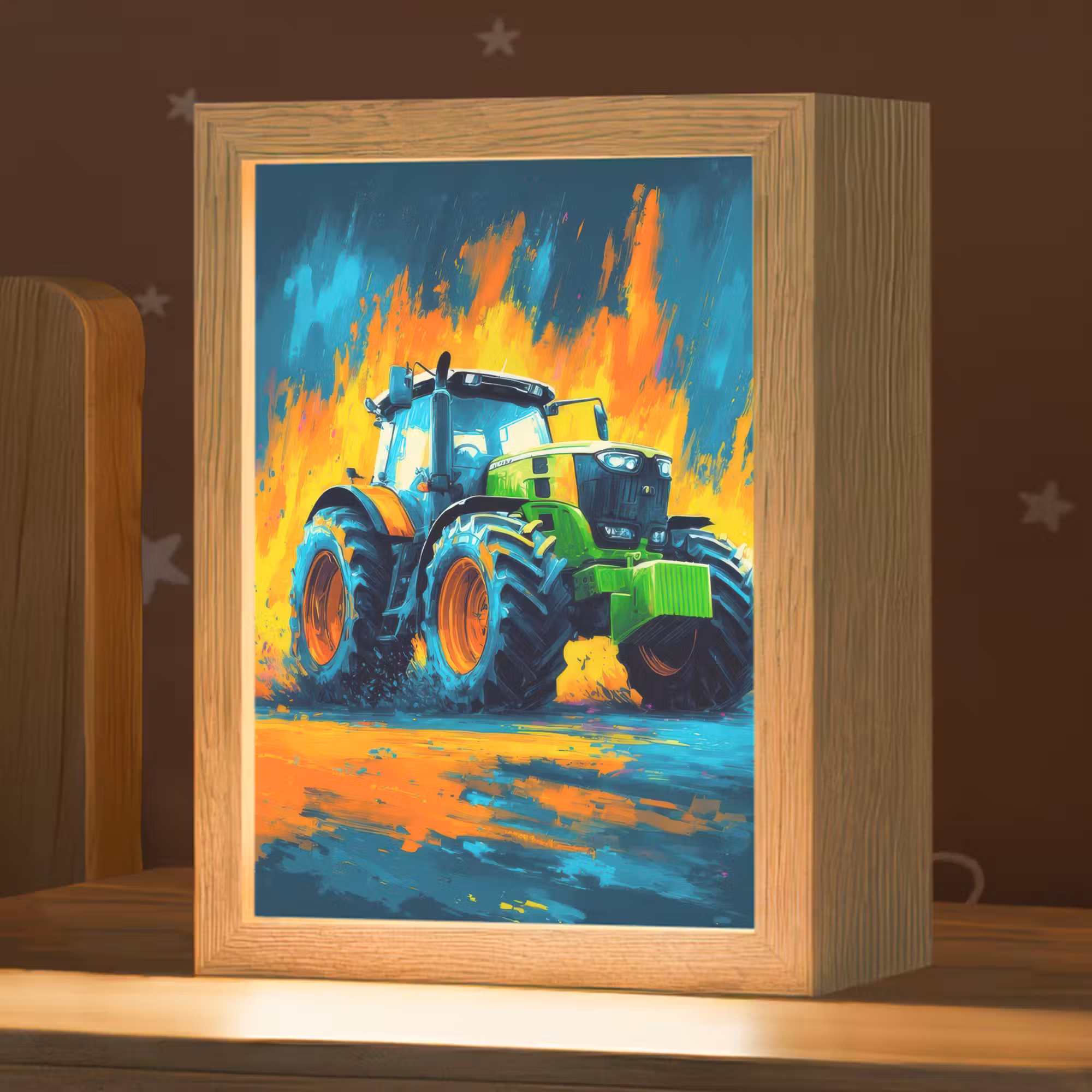 Nachtlampje - Abstract - Tractor - Groen