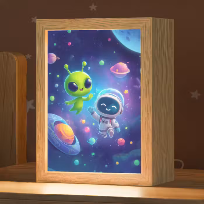 Nachtlampje - Alien - Astronaut - Ruimte - Planeten