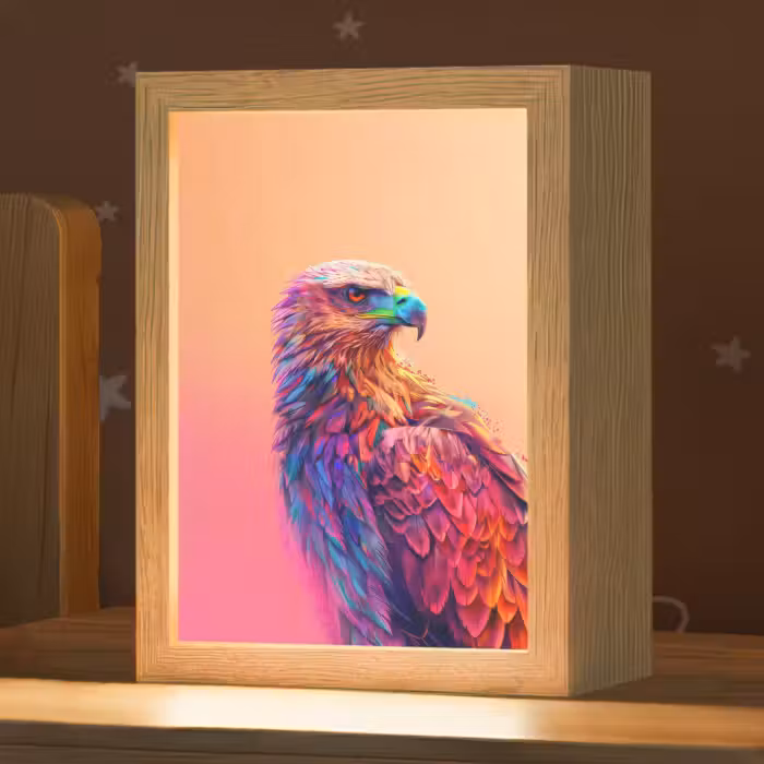 Nachtlampje - Arend - Vogel - Kleurrijk - Dier