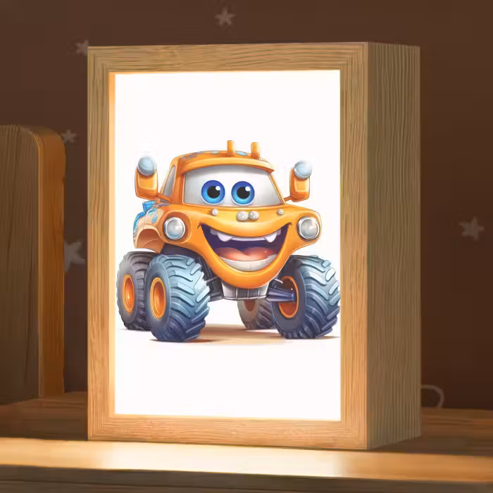 Nachtlampje - Auto - Oranje - Jongen - Kind
