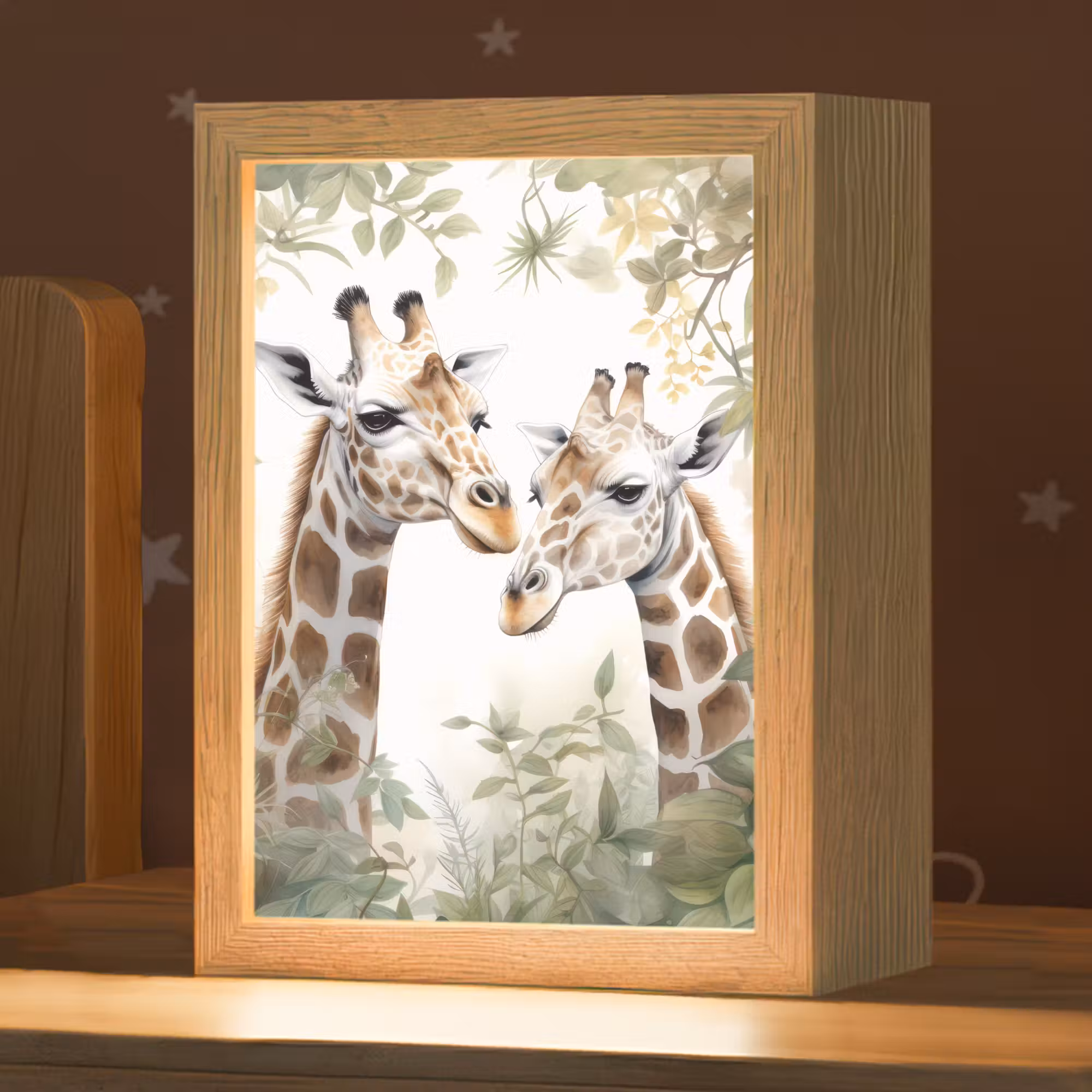 Nachtlampje - Dieren - Giraffe - Bladeren - Kinderen