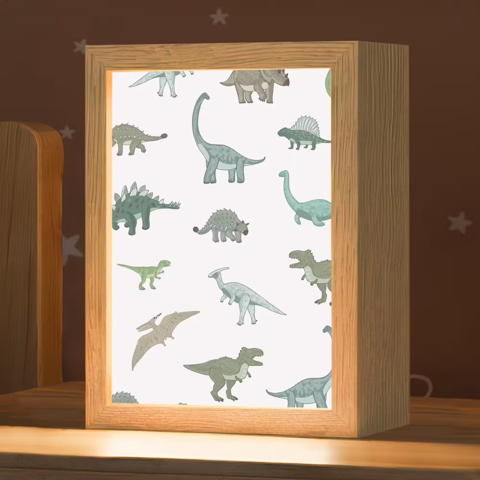 Nachtlampje - Dino - Groen - Jongens - Dinosaurus - Blauw