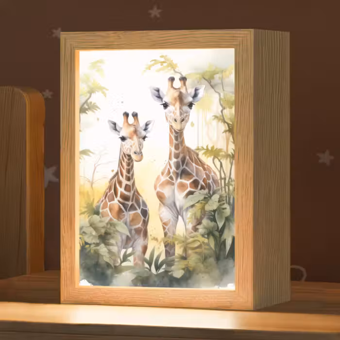 Nachtlampje - Giraffe - Wilde dieren - Natuur - Kinderen