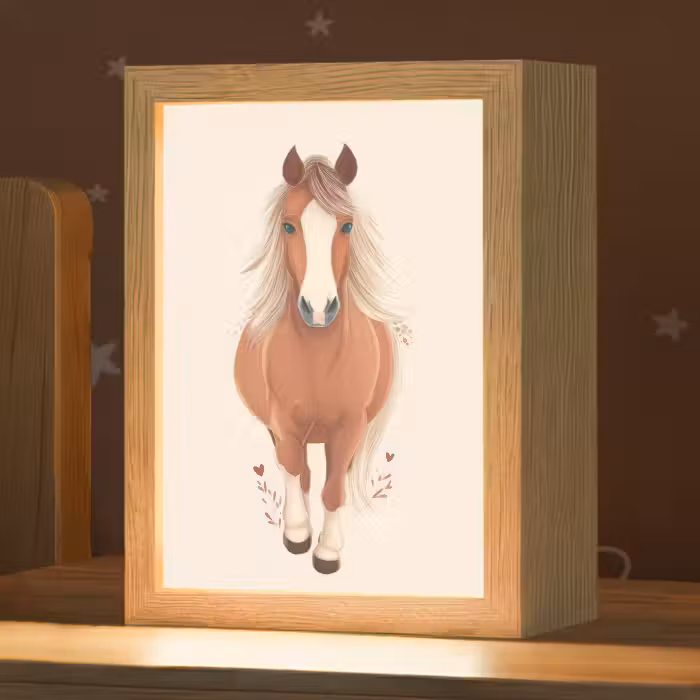 Nachtlampje - Paard - Galop - Bruin