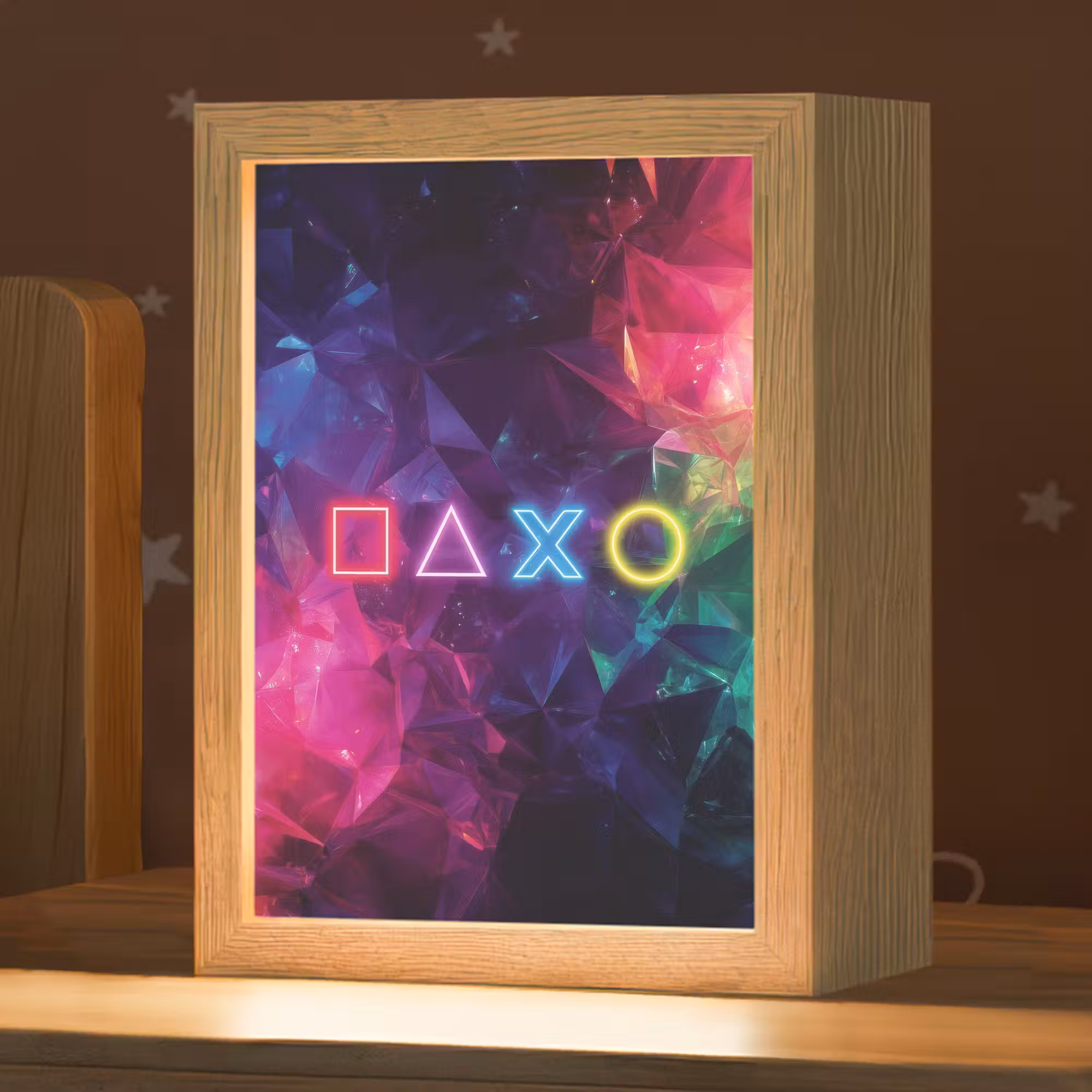 Nachtlampje - Playstation - Kleurrijk - Abstract - Neon