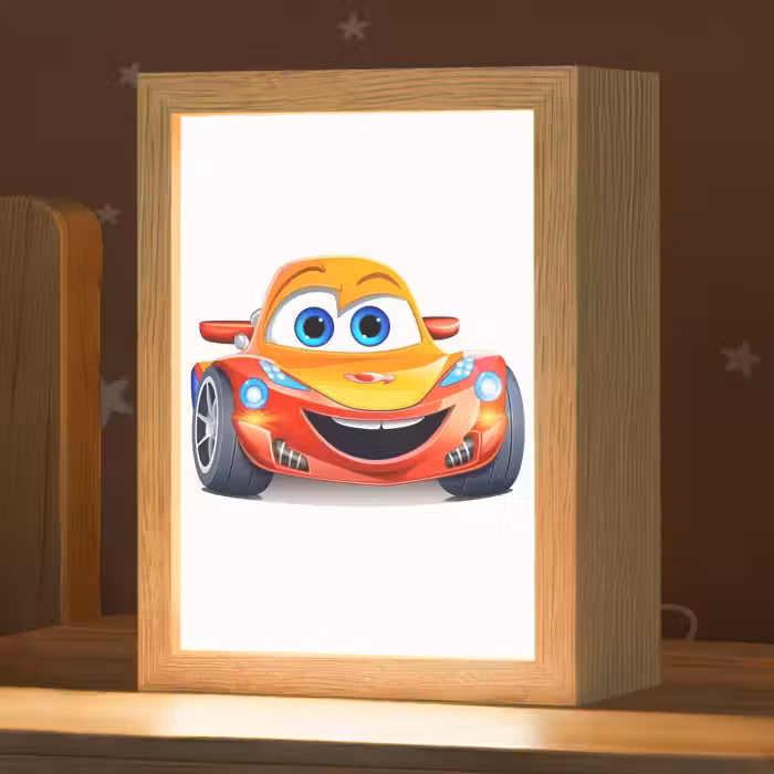 Nachtlampje - Raceauto - Oranje - Jongens - Kinderen - Auto