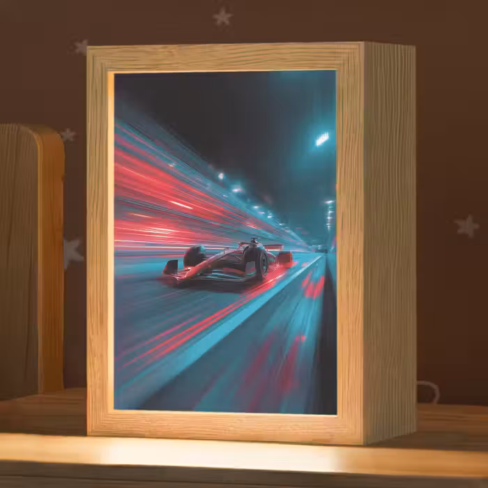 Nachtlampje - Raceauto - Rood - Snelheid