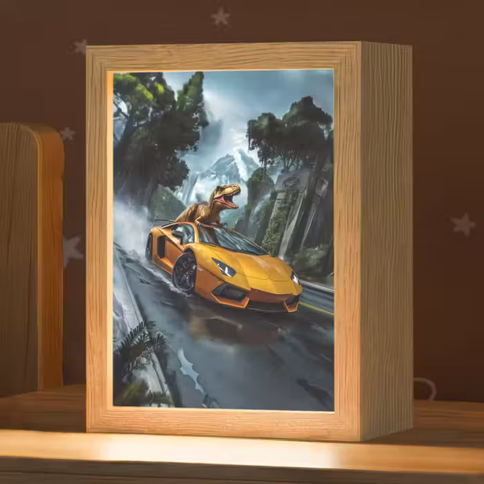 Nachtlampje - T-Rex - Auto - Regenwoud