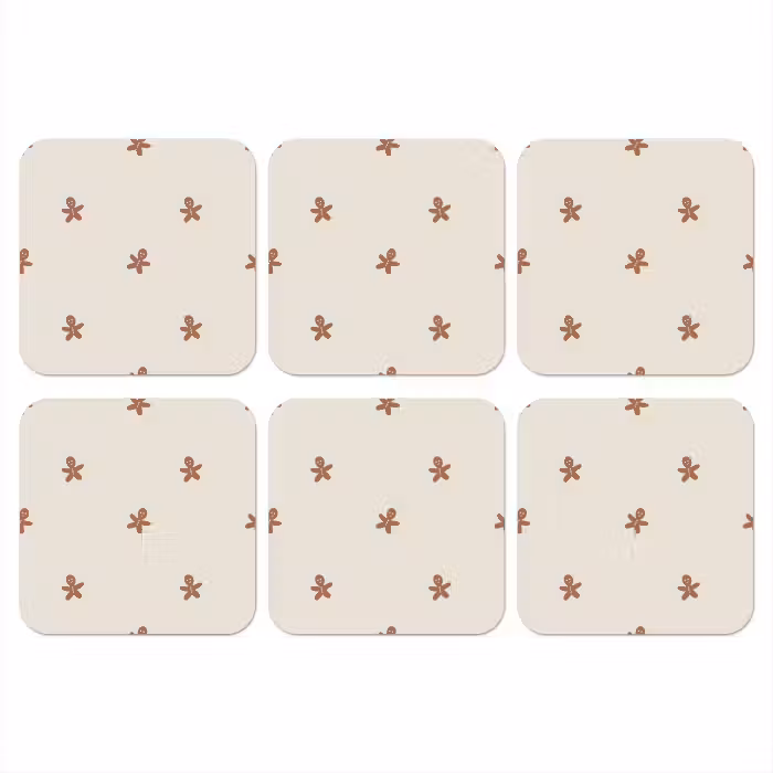 Onderzetter - Patroon - Koekjes - Beige