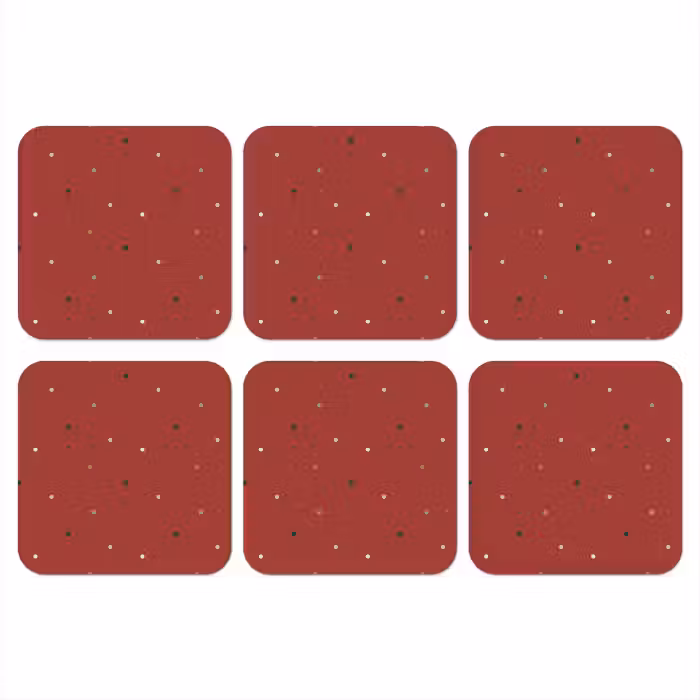 Onderzetter - Patroon - Stippen - Rood
