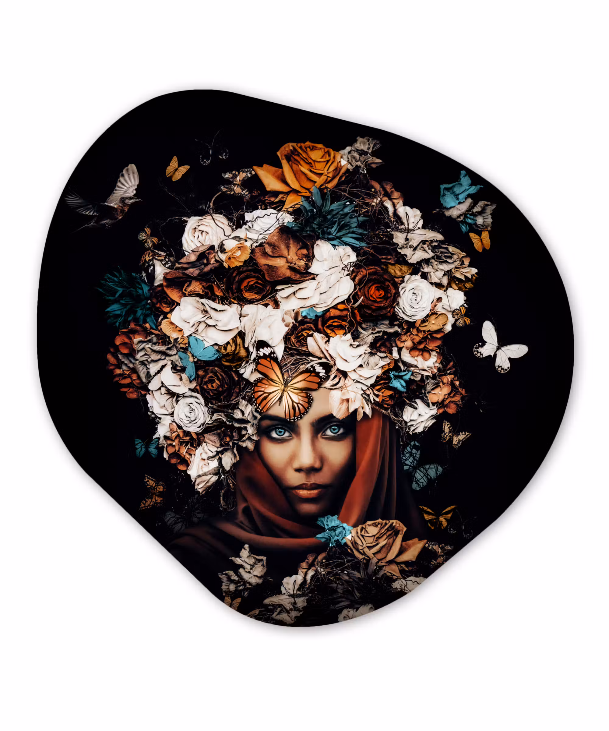Organische Formen – Aluminium – Bloemen - Vlinder - Vrouwen - Hoofddoek