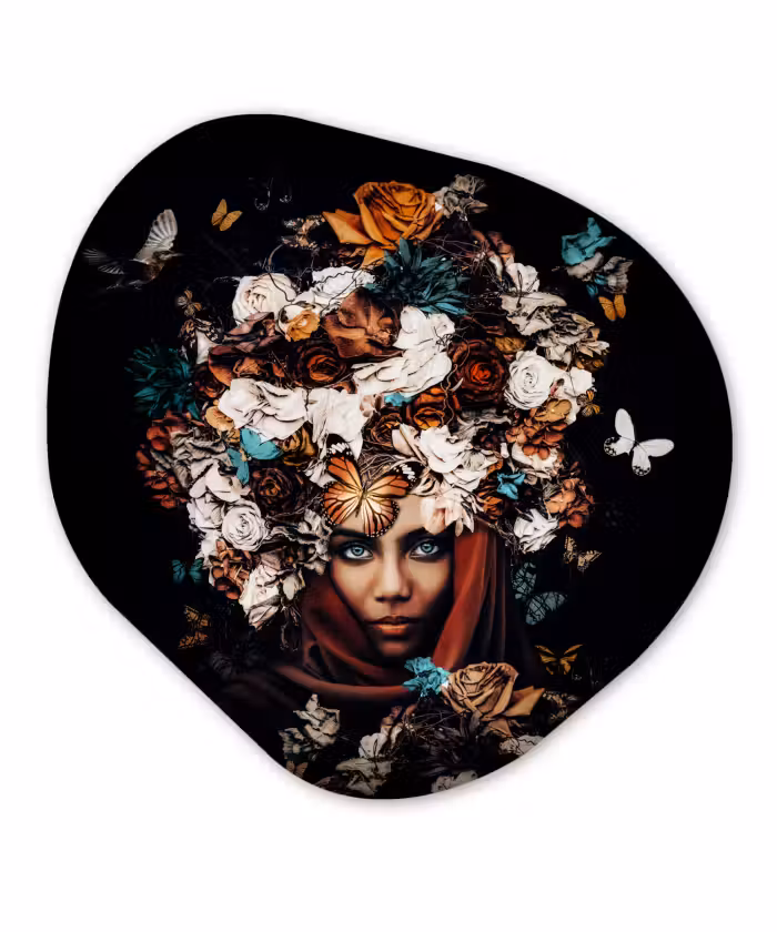 Organische Formen – Aluminium – Bloemen - Vlinder - Vrouwen - Hoofddoek