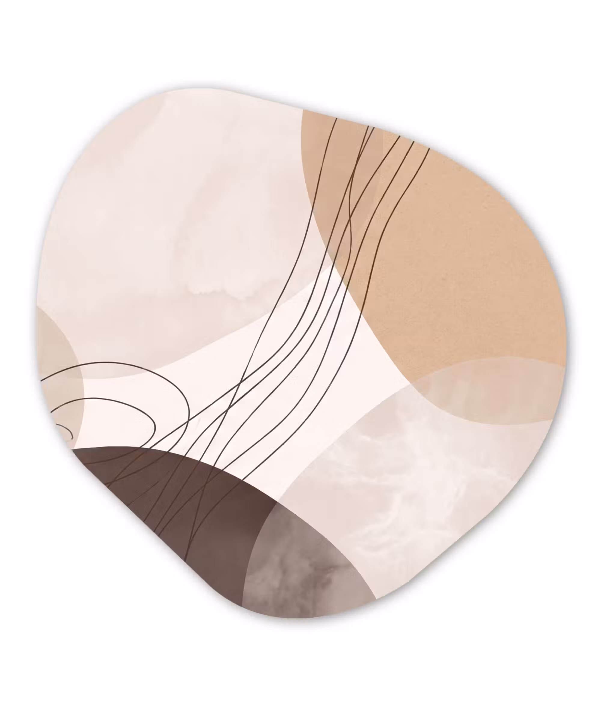 Organisch schilderij - Forex - Abstractie - Beige - Modern