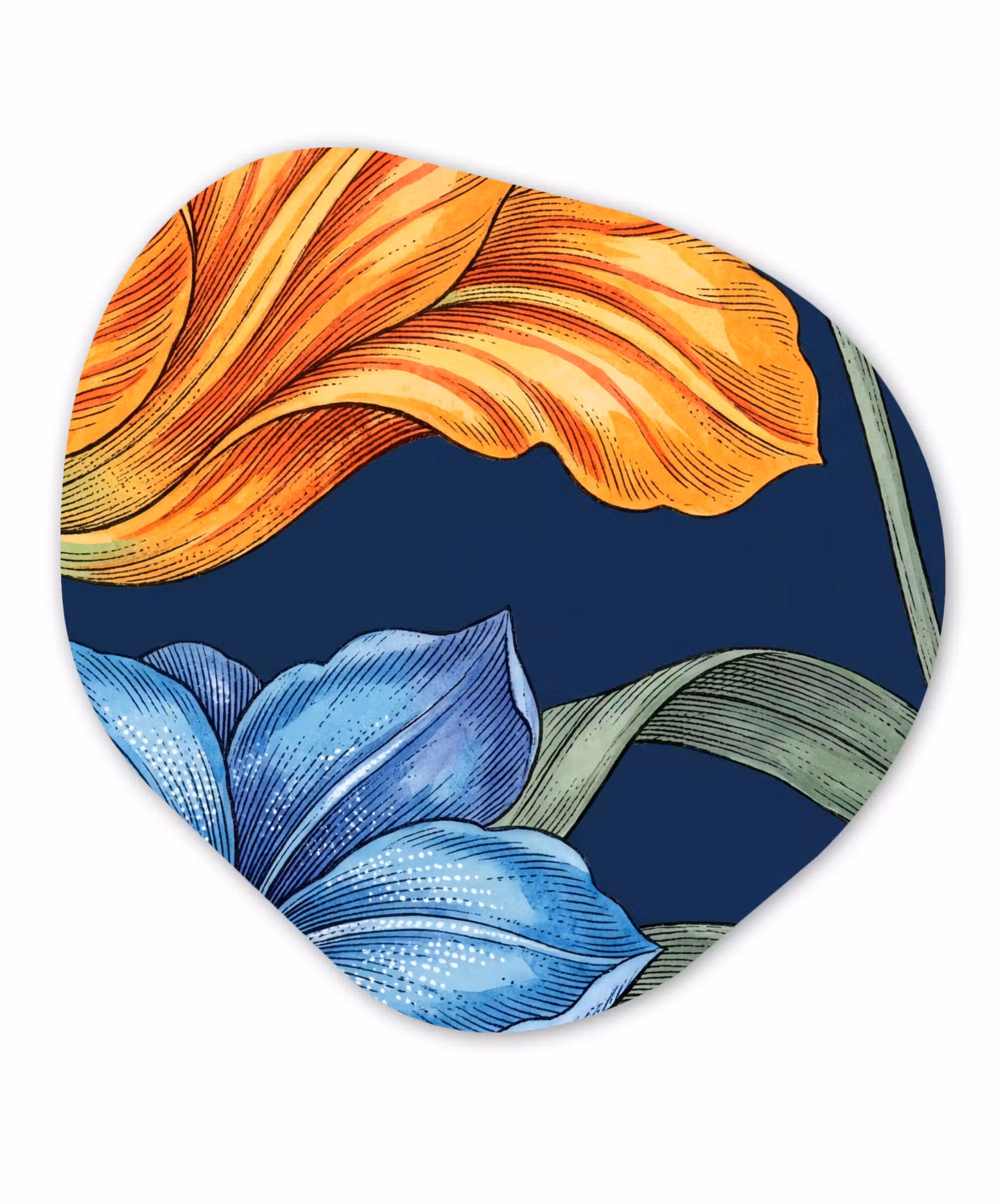 Organisch schilderij - Forex - Bloemen - Botanisch - Patroon