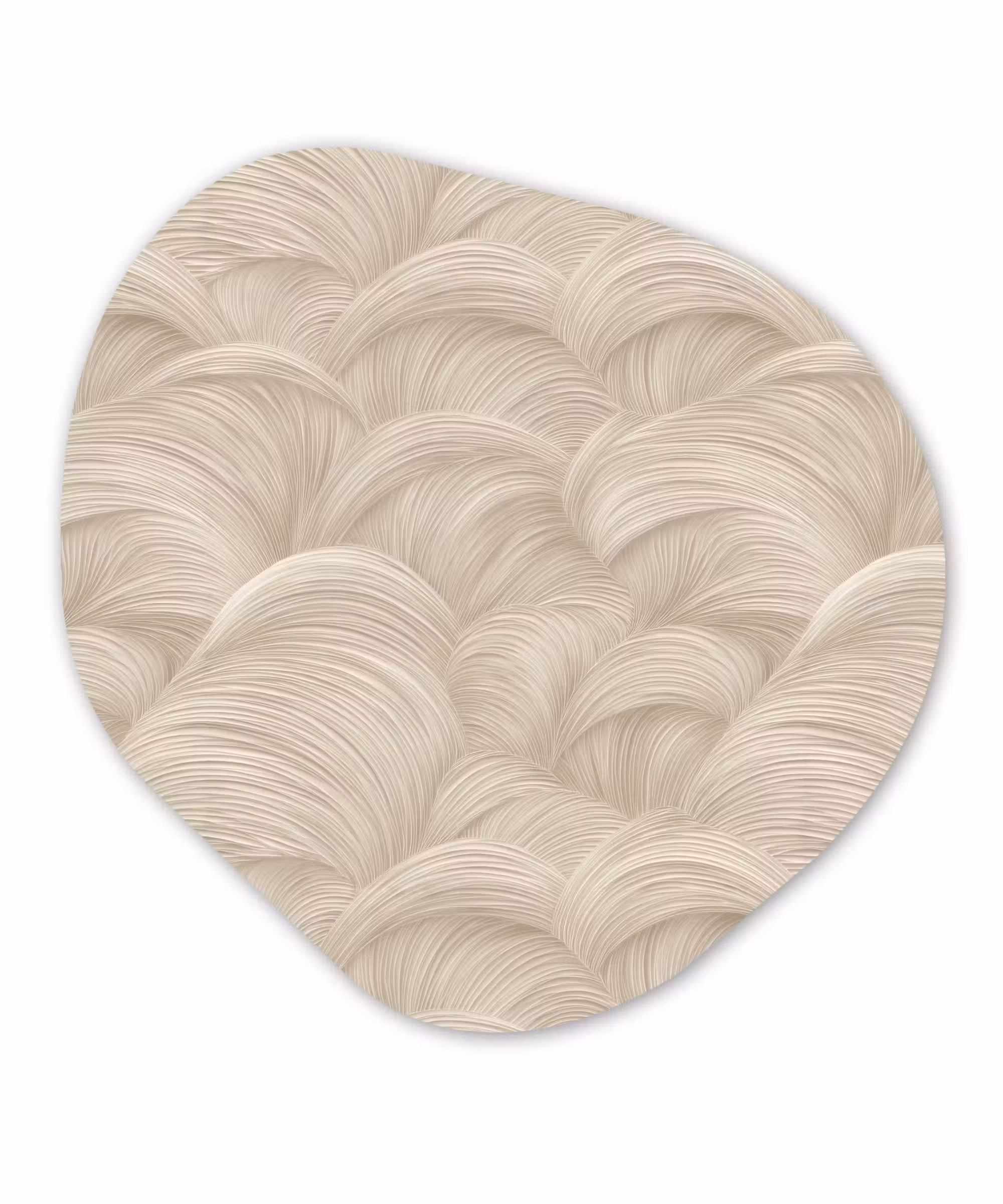 Organisch schilderij - Forex - Bogen - Patroon - Beige