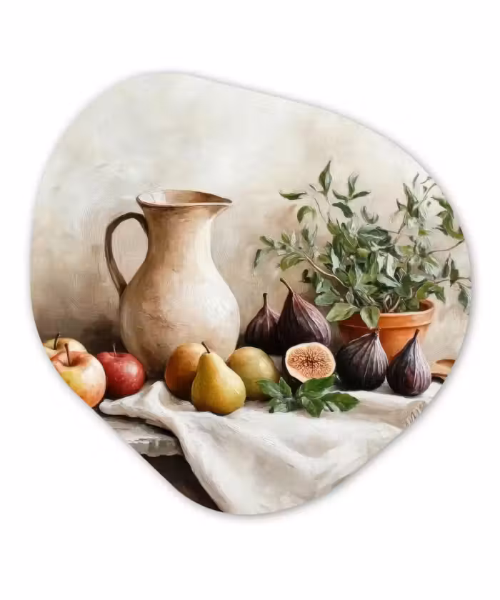 Organisch schilderij – Fruit - Kruiden - Landelijk