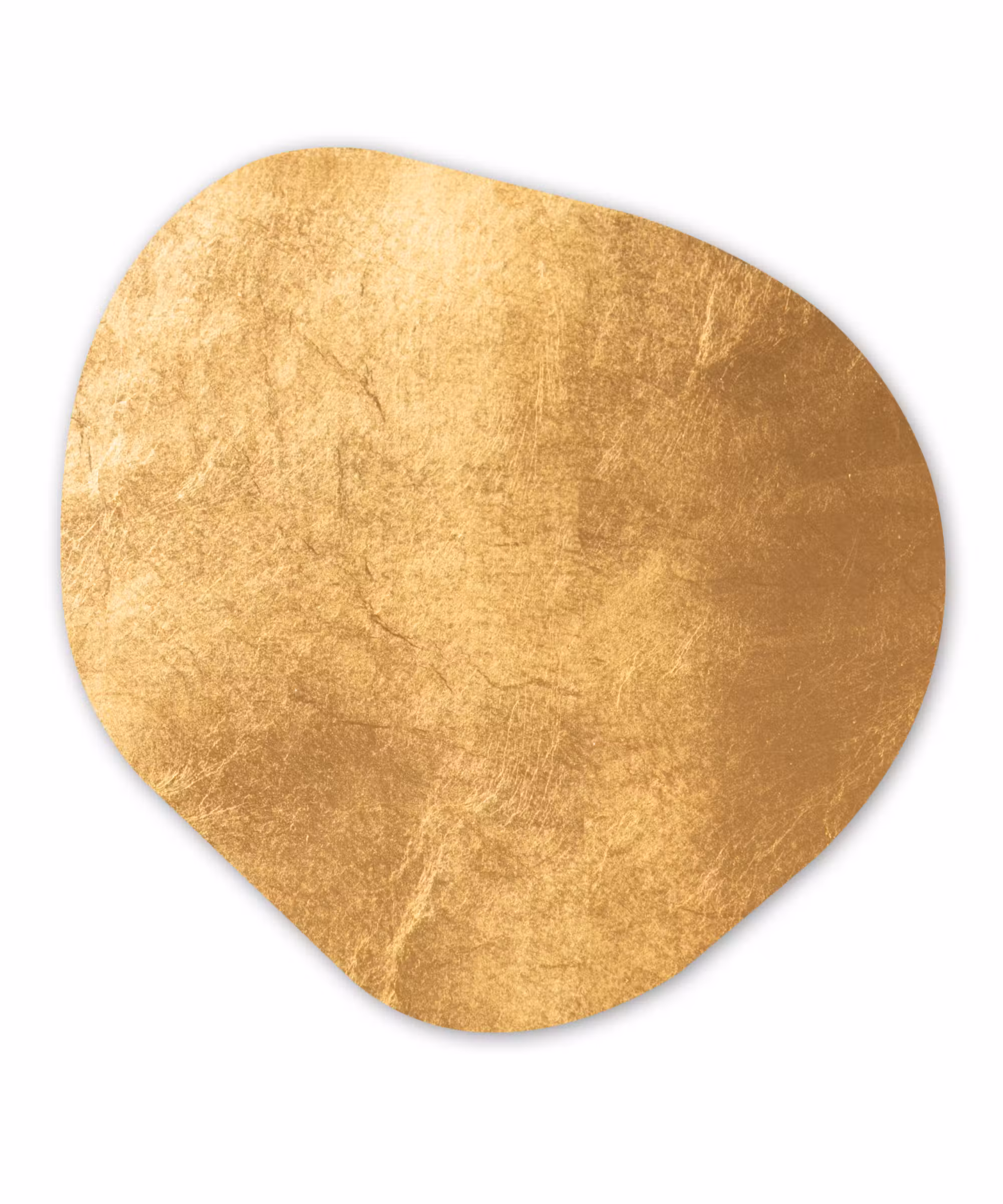 Organische Formen – Aluminium – Lichtval op een gouden muur