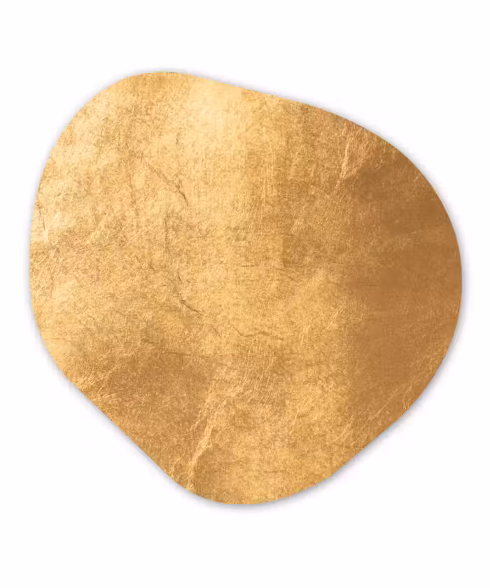 Organische Formen – Aluminium – Lichtval op een gouden muur