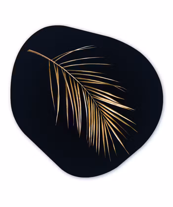 Organische Formen – Aluminium – Planten - Goud - Zwart - Bladeren - Luxe