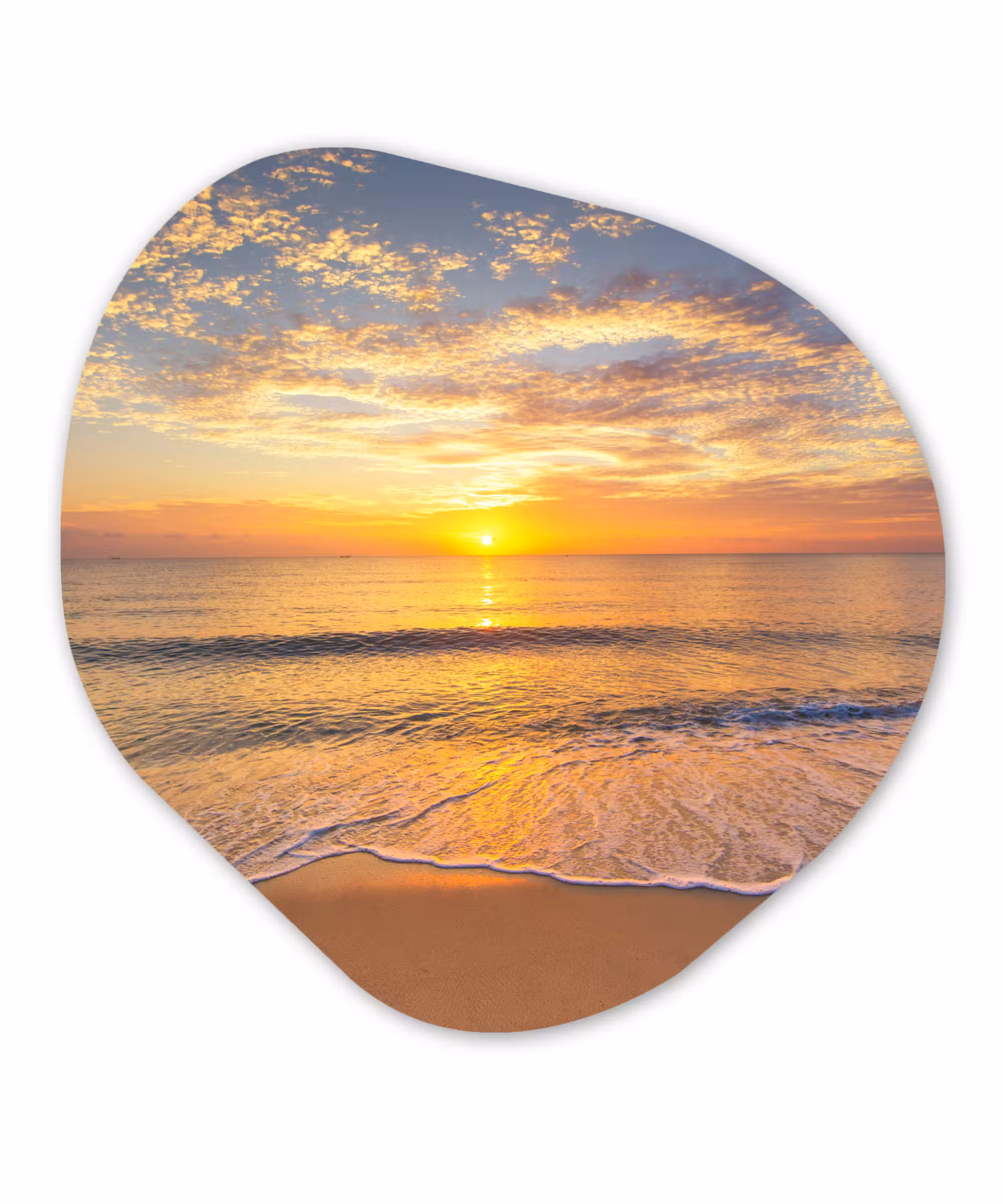 Organische Formen – Aluminium – Strand - Zonsondergang - Zee