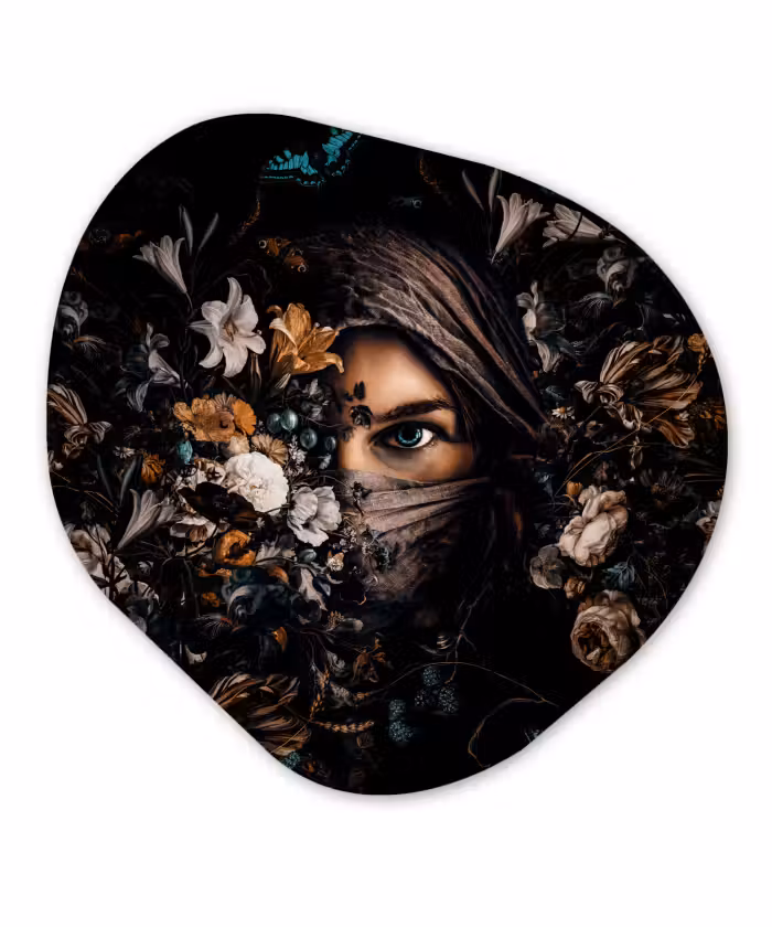 Organische Formen – Aluminium – Vrouw - Luxe - Bloemen - Vlinder - Portret