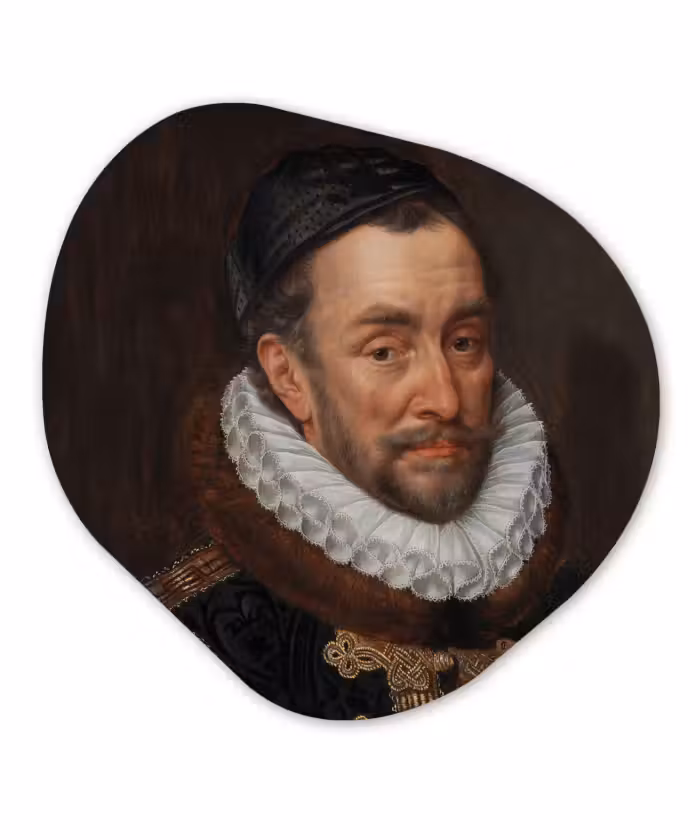 Organische Formen – Aluminium – Willem van Oranje - Schilderij van Adriaen Thomasz.