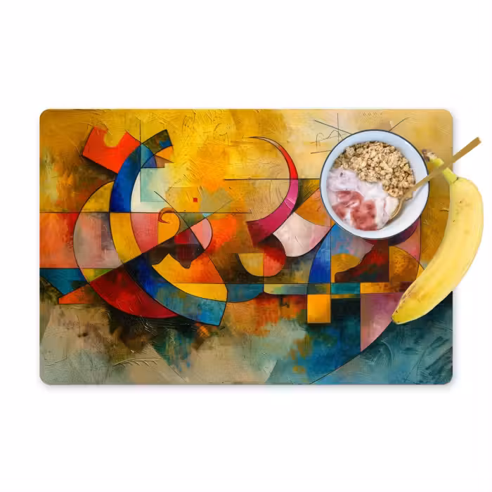 Placemat - 6 stuks - Kunst - Abstract - Aesthetic - Kleurrijk - Art