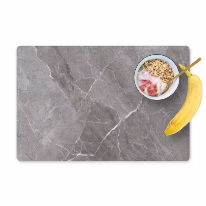 Placemat - 6 stuks - Marmer - Grijs