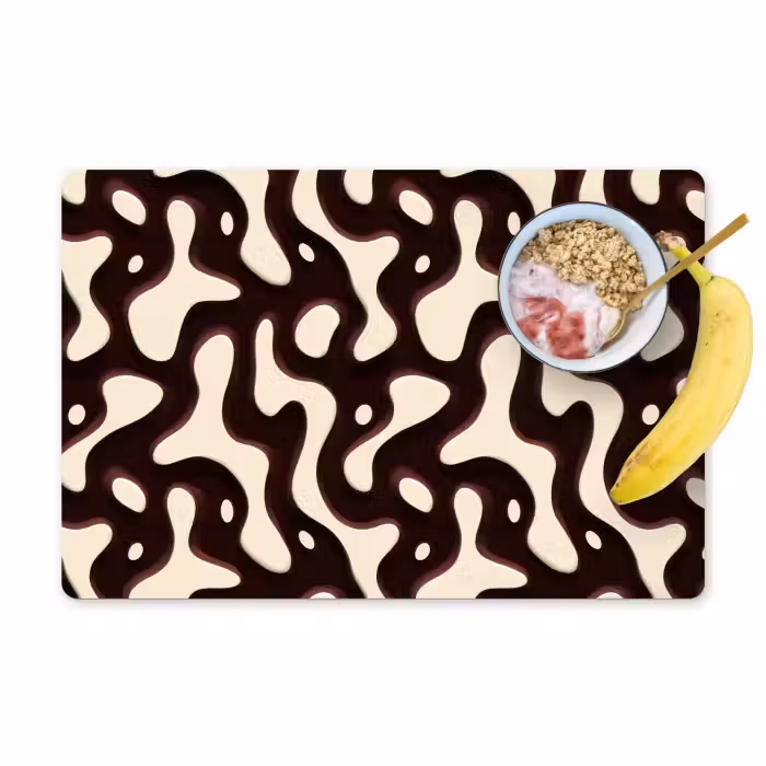 Placemat - 6 stuks - Organisch - Krachtig - Bruin
