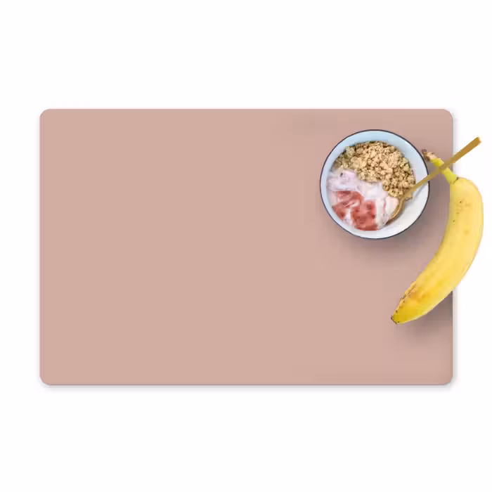 Placemat - 6 stuks - Roze - Palet - Oud - Effen - Oudroze