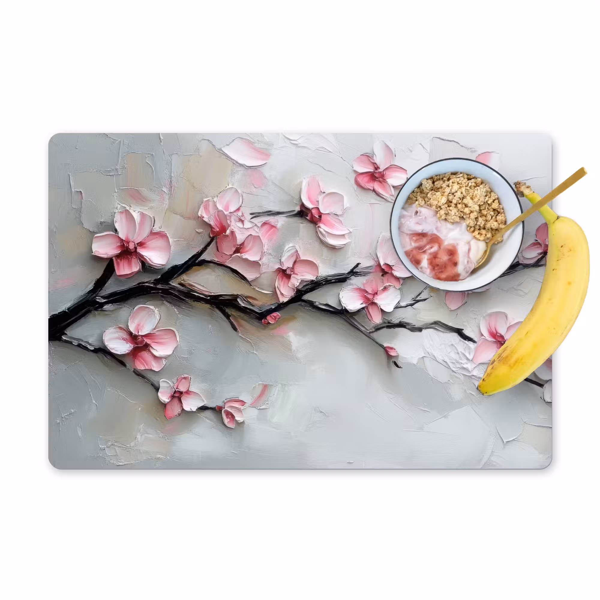 Placemat - 6 stuks - Bloesem - Kunstzinnig - Roze - Sakura