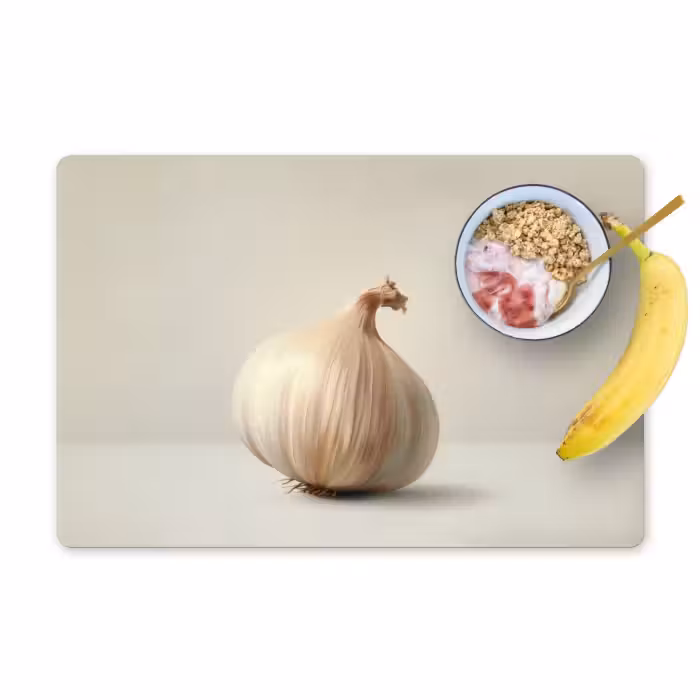 Placemat - 6 stuks - Knoflook - Natuurlijk - Beige