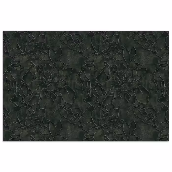 Poster - Bloemen - Lijnen - Groen