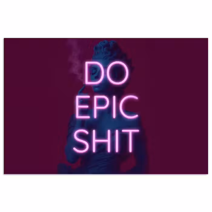 Poster – Buste - Neon - LED - Letters