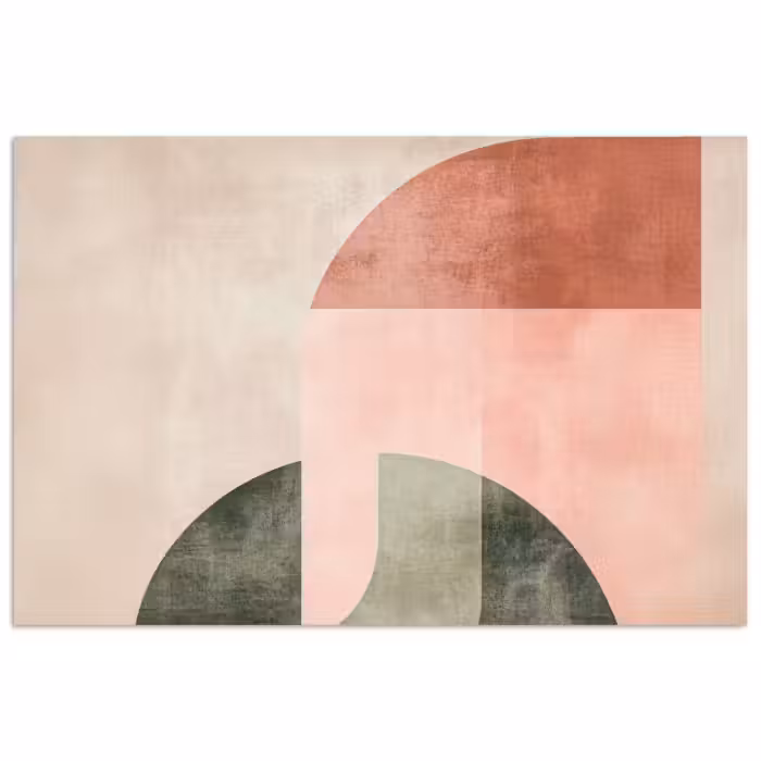 Poster – Cirkel - Abstract - Roze