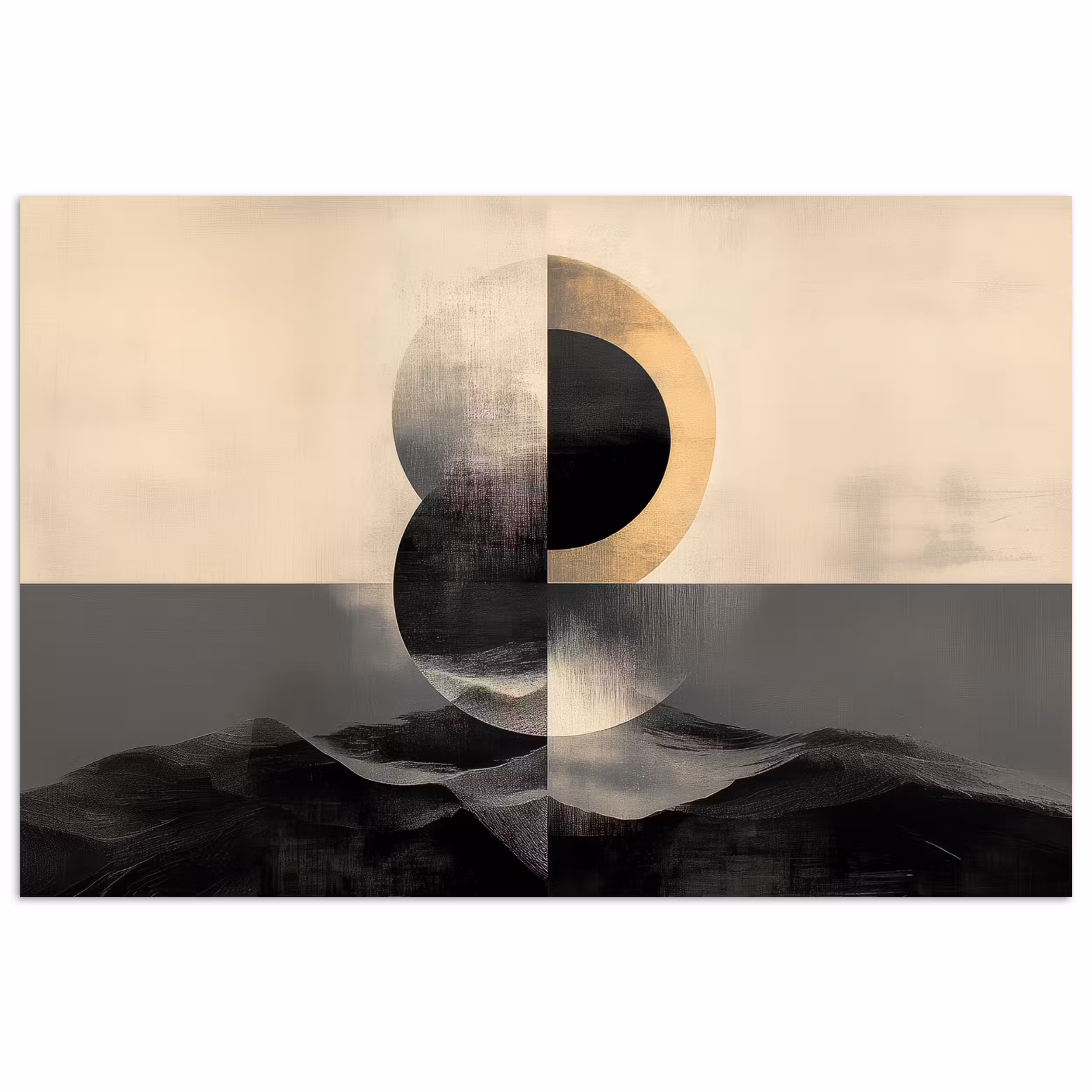 Poster – Cirkels - Schaduw - Abstract