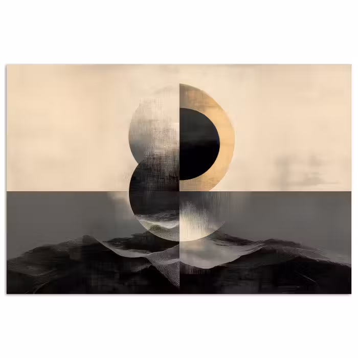 Poster – Cirkels - Schaduw - Abstract