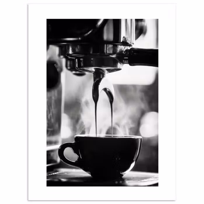 Poster – Coffee - Espresso - Koffiemachine - Kop