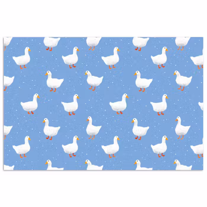 Poster - Ganzen - Elegant - Blauw