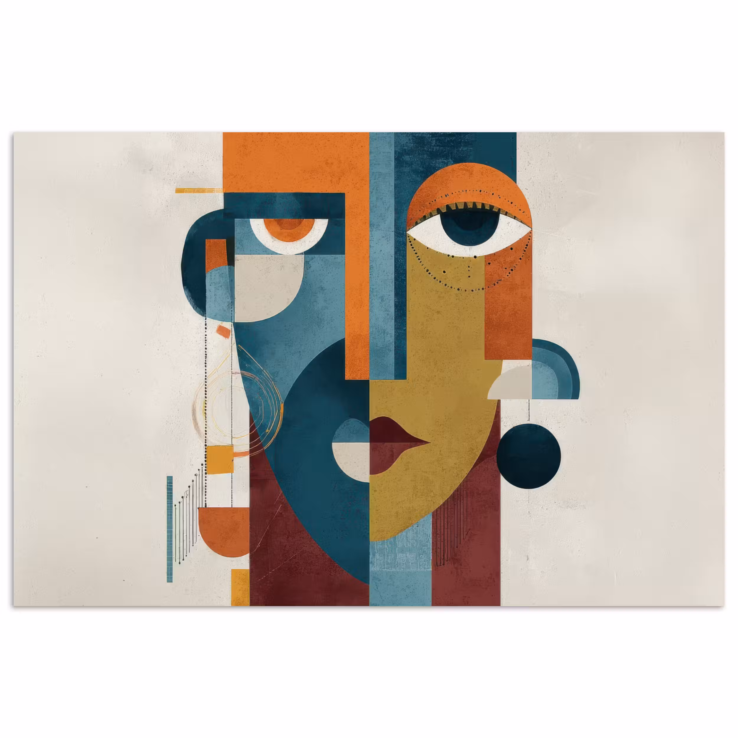 Poster – Geometrisch - Strakke vormen - Kleurrijk