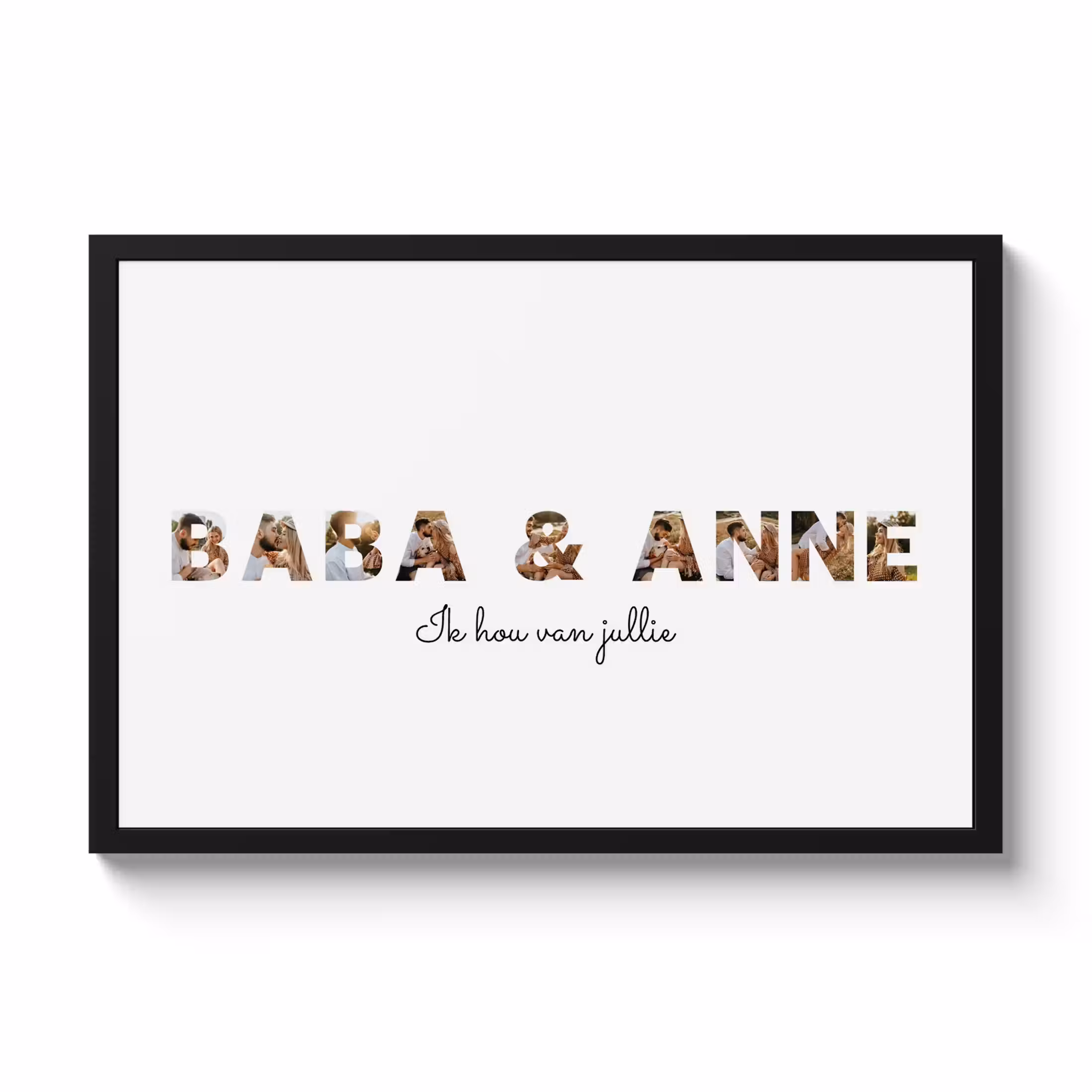 Foto in lijst - Baba & Anne