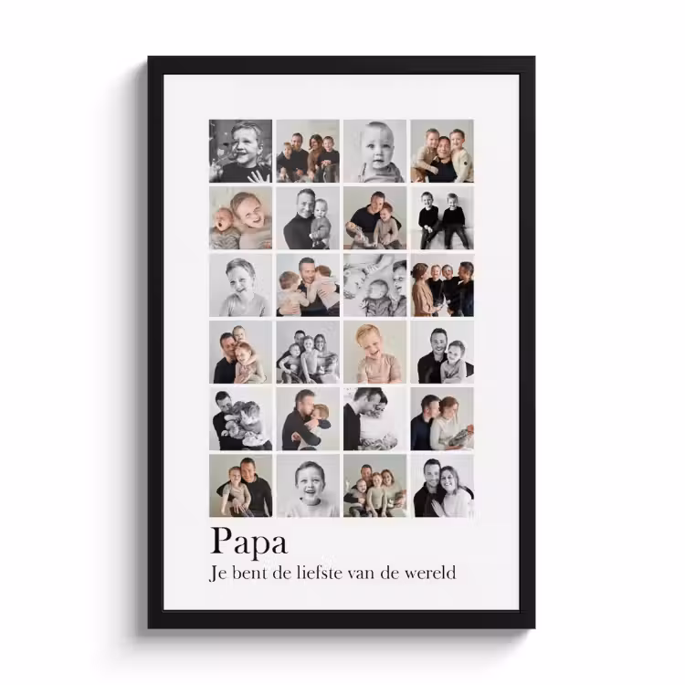 Foto in lijst - Collage Papa