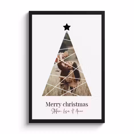 Foto in lijst - Kerstboom