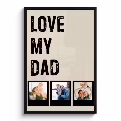 Foto in lijst - Love dad 3 polaroids