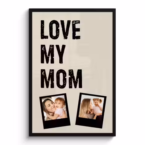 Foto in lijst - Love mom 2 polaroids