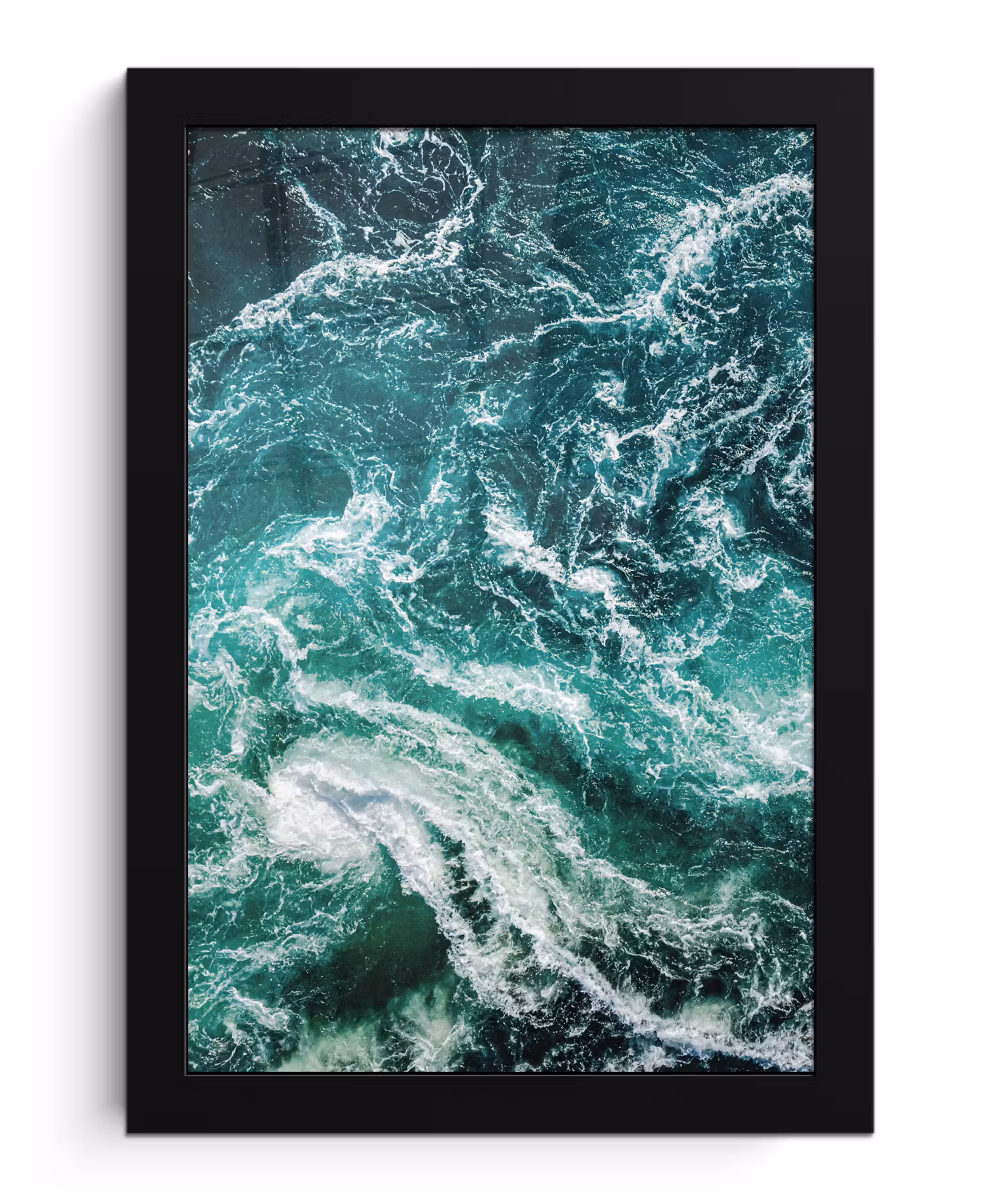 Poster met lijst - Oceaan - Water - Zee - Luxe - Groen - Turquoise