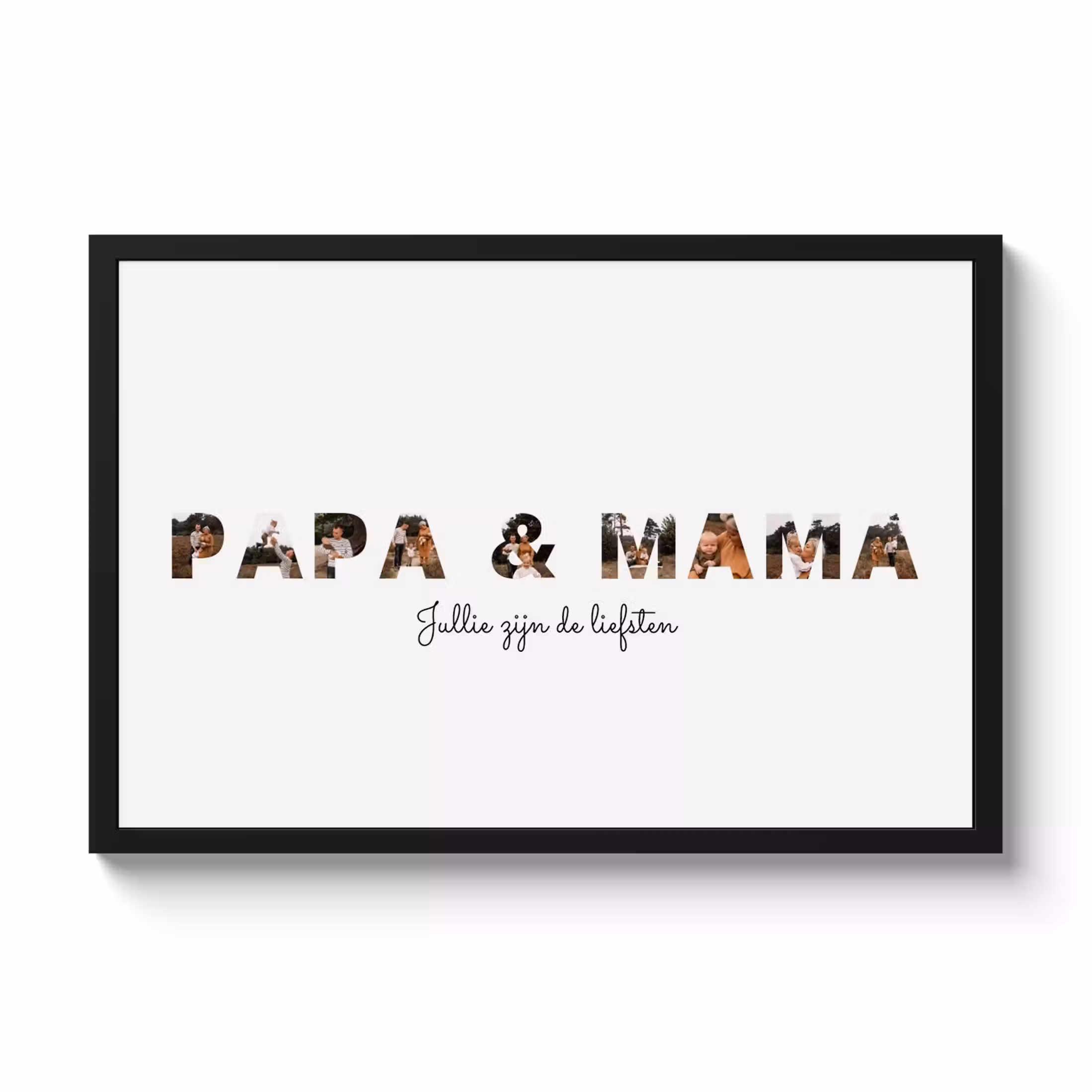 Foto in lijst - Papa & Mama