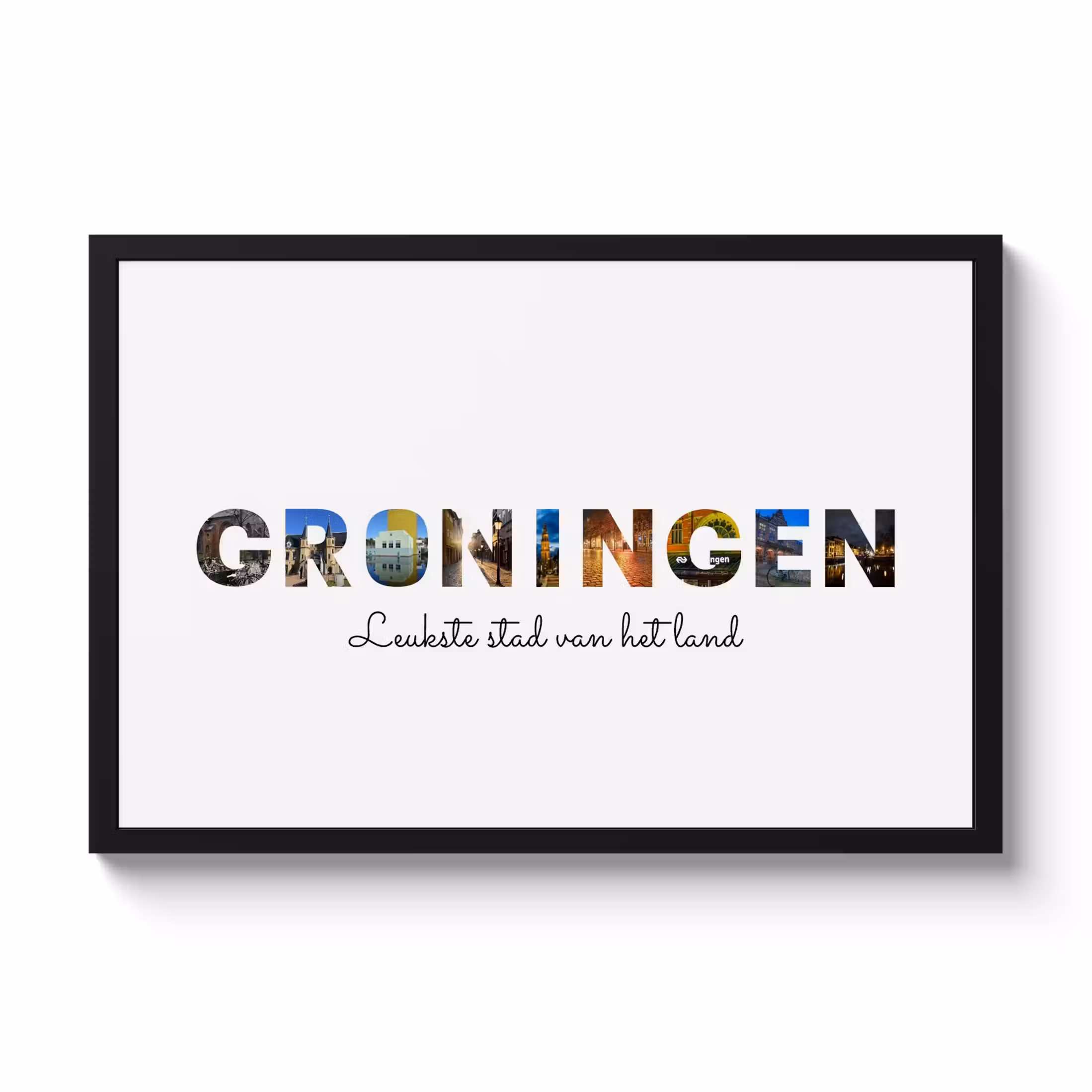 Foto in lijst - Plaatsnaam