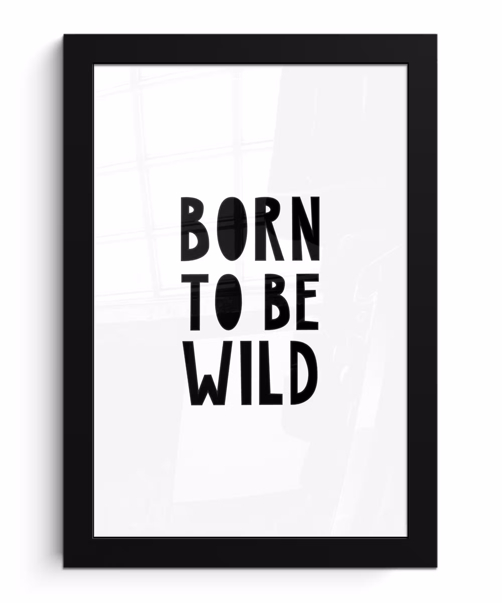 Poster met lijst - Quotes - Born to be wild - Baby - Kinderen - Spreuken