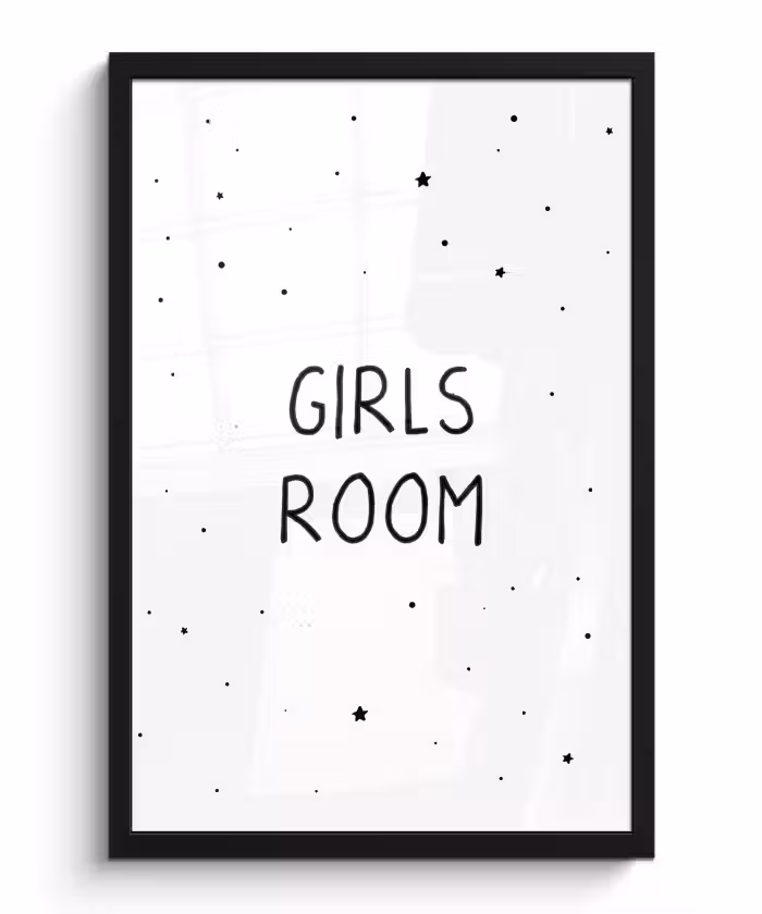 Poster met lijst - Quotes - Girls room - Meisjes - Kind - Spreuken